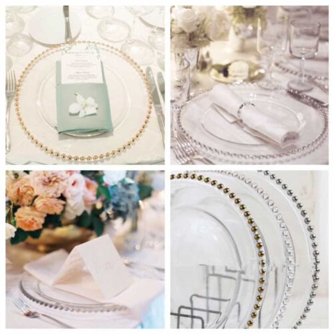 Glass Crystal Garland Strand Clear - Event Decor & Charger Plates