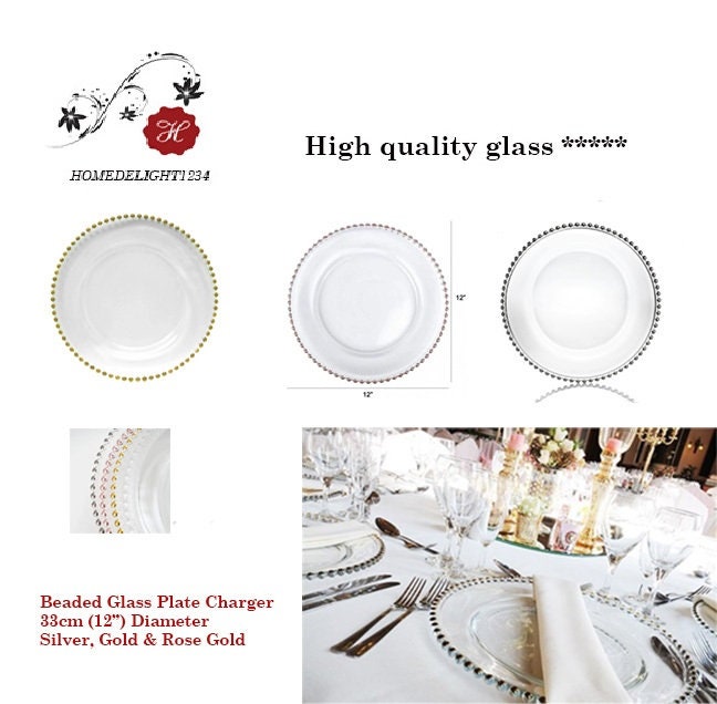 Glass clearance under plates
