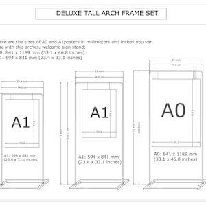 Wedding Arch Stand: Gold, Black or Silver Metal Frame stand, Baby Shower Backdrop image 4