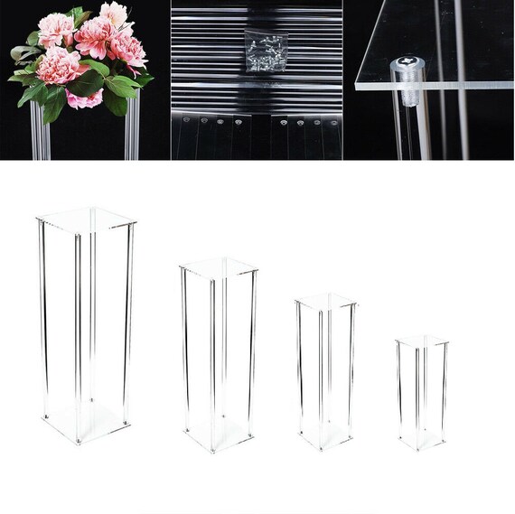 Acrylic Flower Stand Pedestal Centrepiece for Wedding and Any Etsy UK