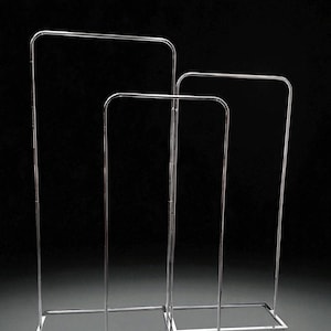 Wedding Arch Stand: Gold, Black or Silver Metal Frame stand, Baby Shower Backdrop image 5