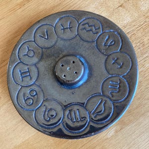 Ceramic Zodiac sign incense burner