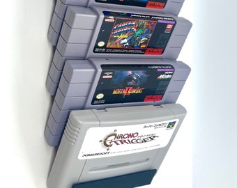 Soporte de pared para 5 cartuchos de SNES/Super Famicom