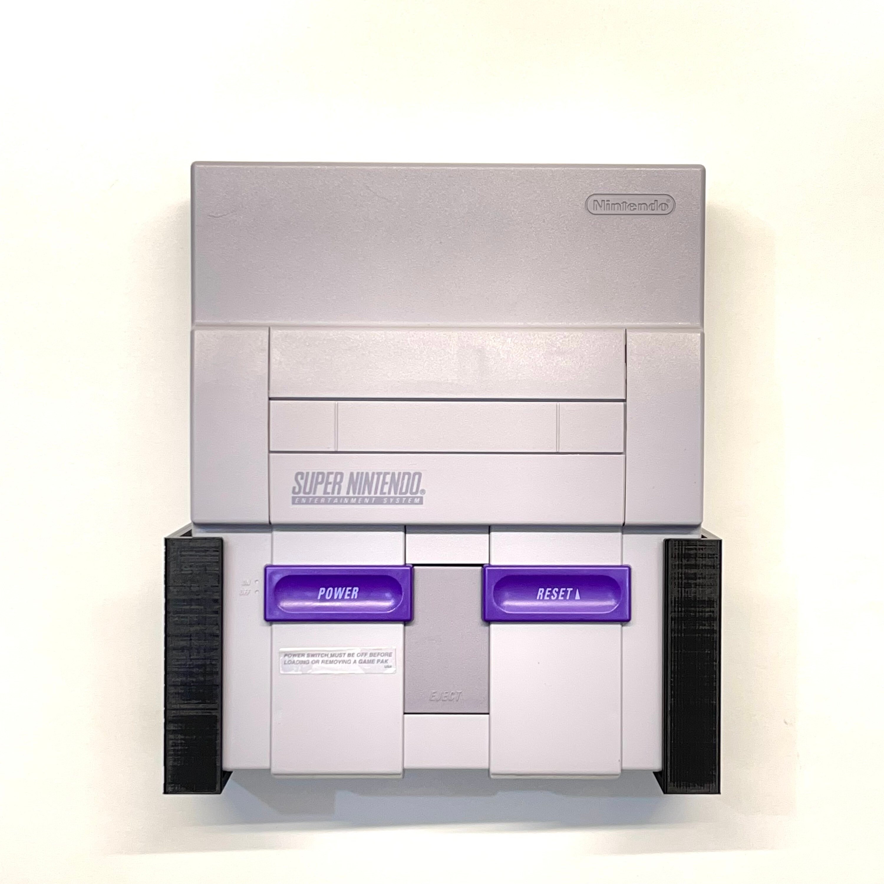 Snes Console Rear View Super Nintendo (SNES) Console Wall Mount (SCREWS INCLUDED) - Etsy