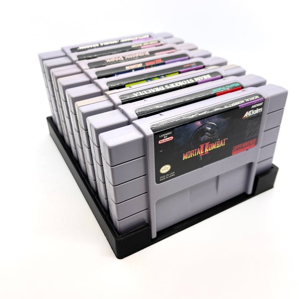 Vertical Snes Cartridge Holder Etsy