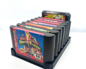 Sega Genesis opbergvak met 8 cartridges