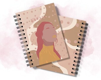 paper with dotted lines for writing Spiral Notebook | Lined Paper, Ruled Paper, Woman, Face, Journal, Writing, Journaling, Diary, Organizer, Lists, Ideas | Polka Dot