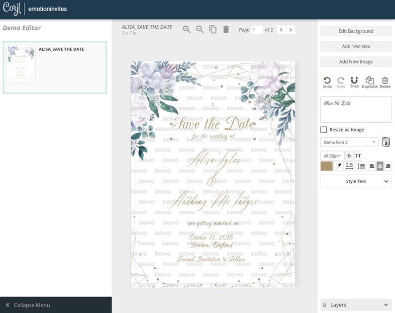 Printable Save the Date Save the Date Vintage Alisa Editable Template Traditional DIY Invitation Floral
