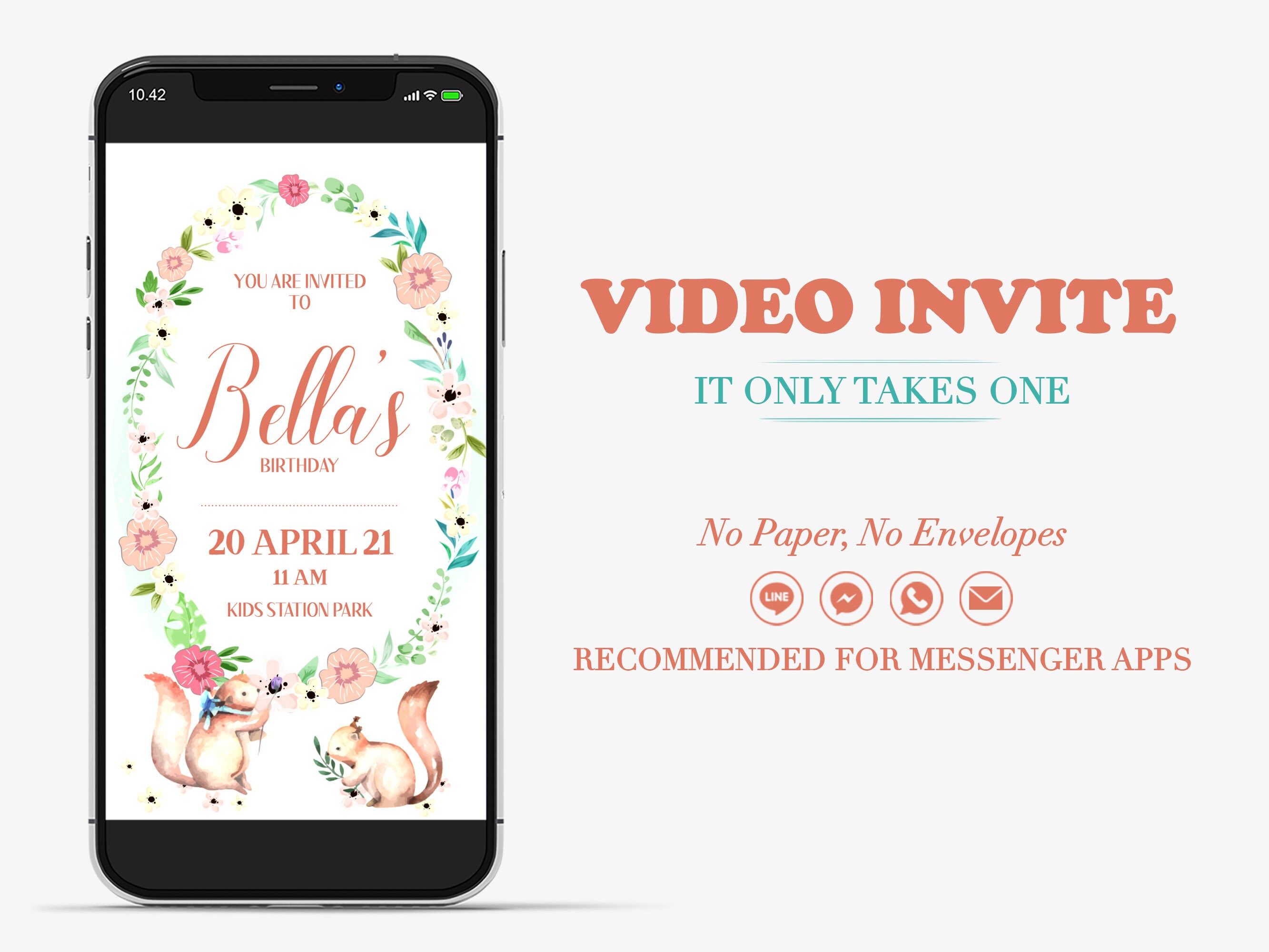 Animated Birthday Party Invitation Video Invitation | Etsy