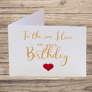 To the One I Love Birthday Card One I Love Husband - Etsy UK