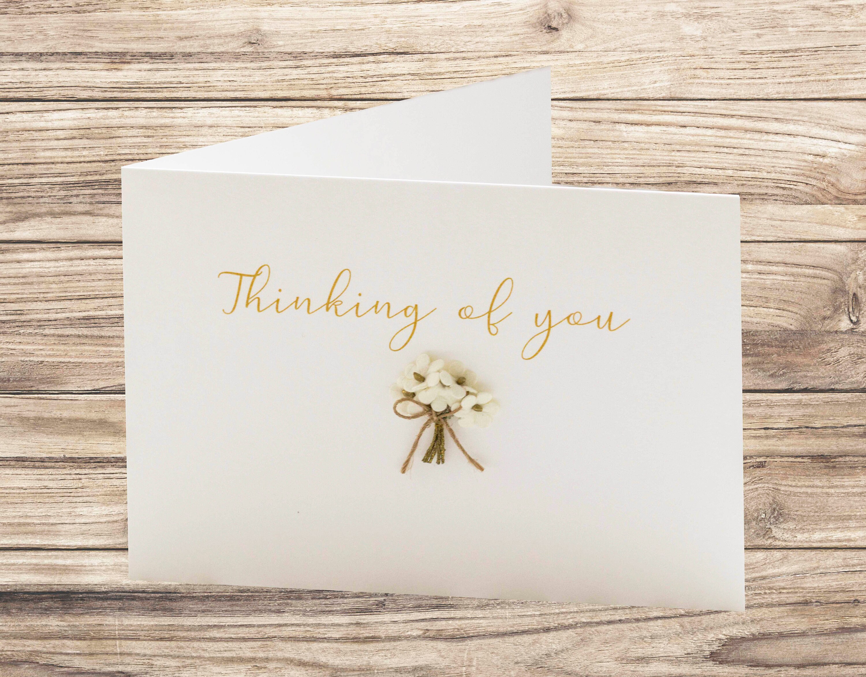 Thinking of you flower card - thinking of you - sympathy card UK - co…
