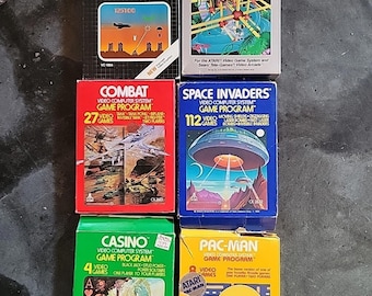 Atari Game Lot Of 6 Vintage Computer Most Complete In Box See Pics ESTATE FIND