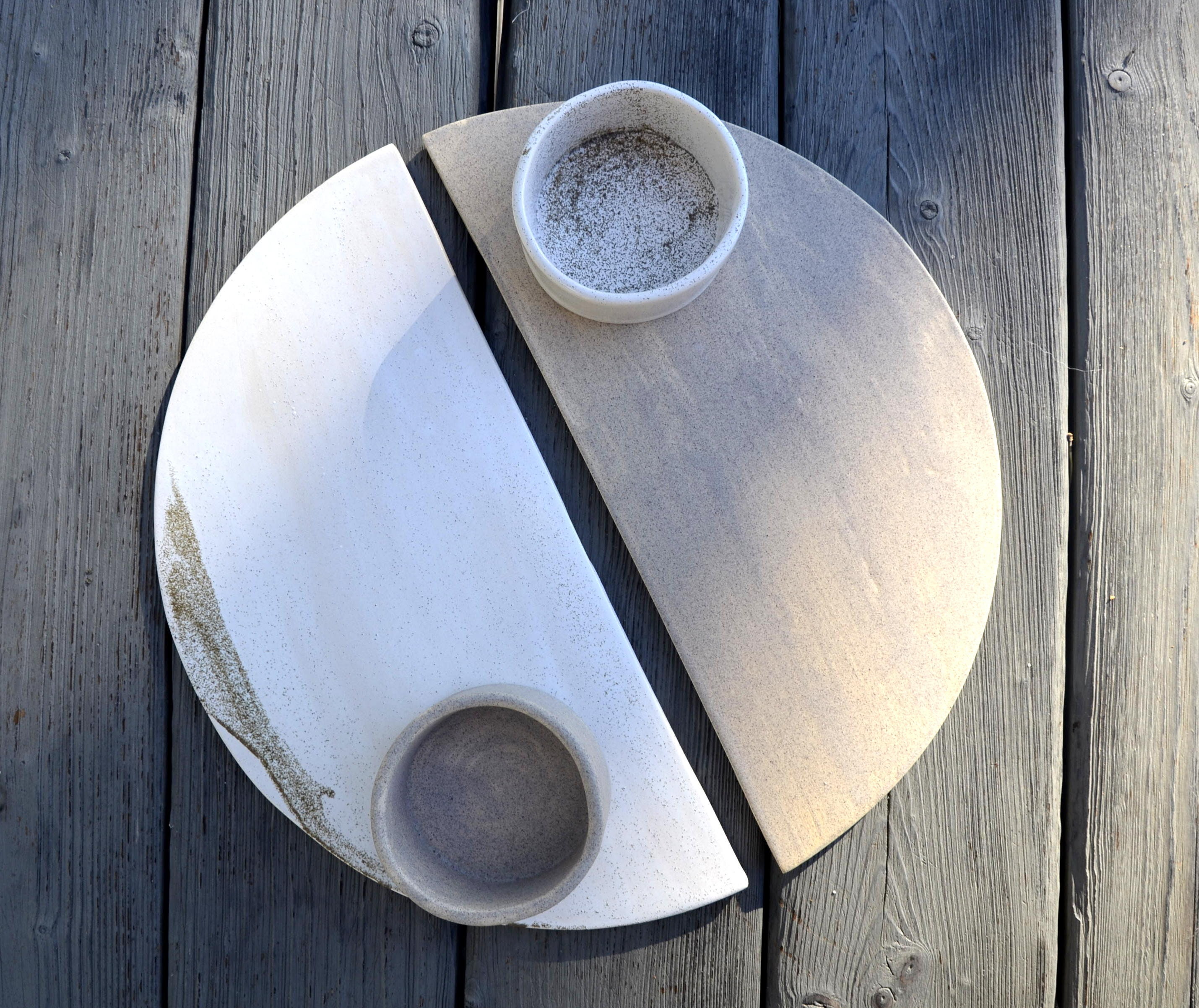 Chip and Dip Plate for snacks Etsy