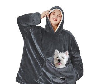 fuzzy blanket jacket