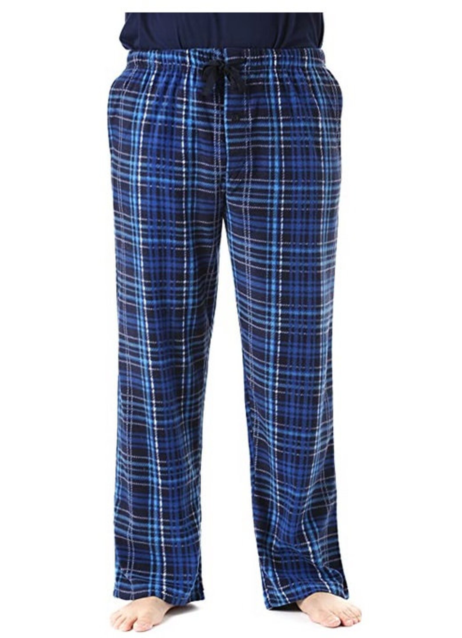 Microfleece Mens Plaid Pajama Pants With Pockets - Etsy