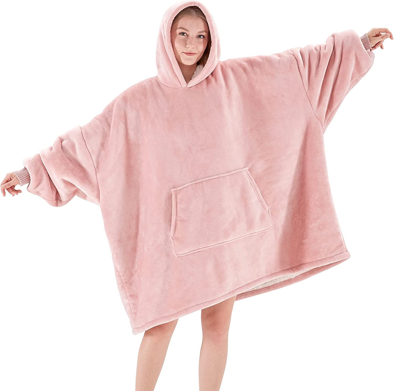 Dazlii Wearable Oversized Blanket Hoodie, Long-Length Hooded Blanket  Sweatshirt for Women Men Teens,…See more Dazlii Wearable Oversized Blanket