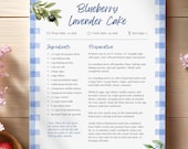 Vintage Cottagecore Recipe Template: Editable Canva Recipe Book Pages (Digital Download)