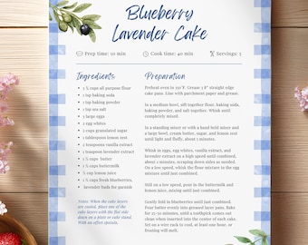 Vintage Cottagecore Recipe Template: Editable Canva Recipe Book Pages (Digital Download)