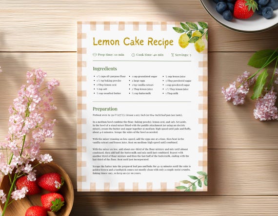 Vintage Farmhouse Recipe Template: Editable Canva Cookbook Pages (Digital Download)