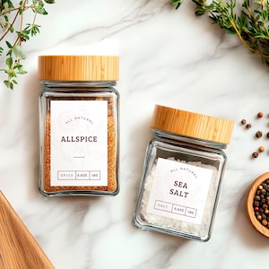 Vintage Spice Labels: Editable Canva Template & PDF (Digital Download)