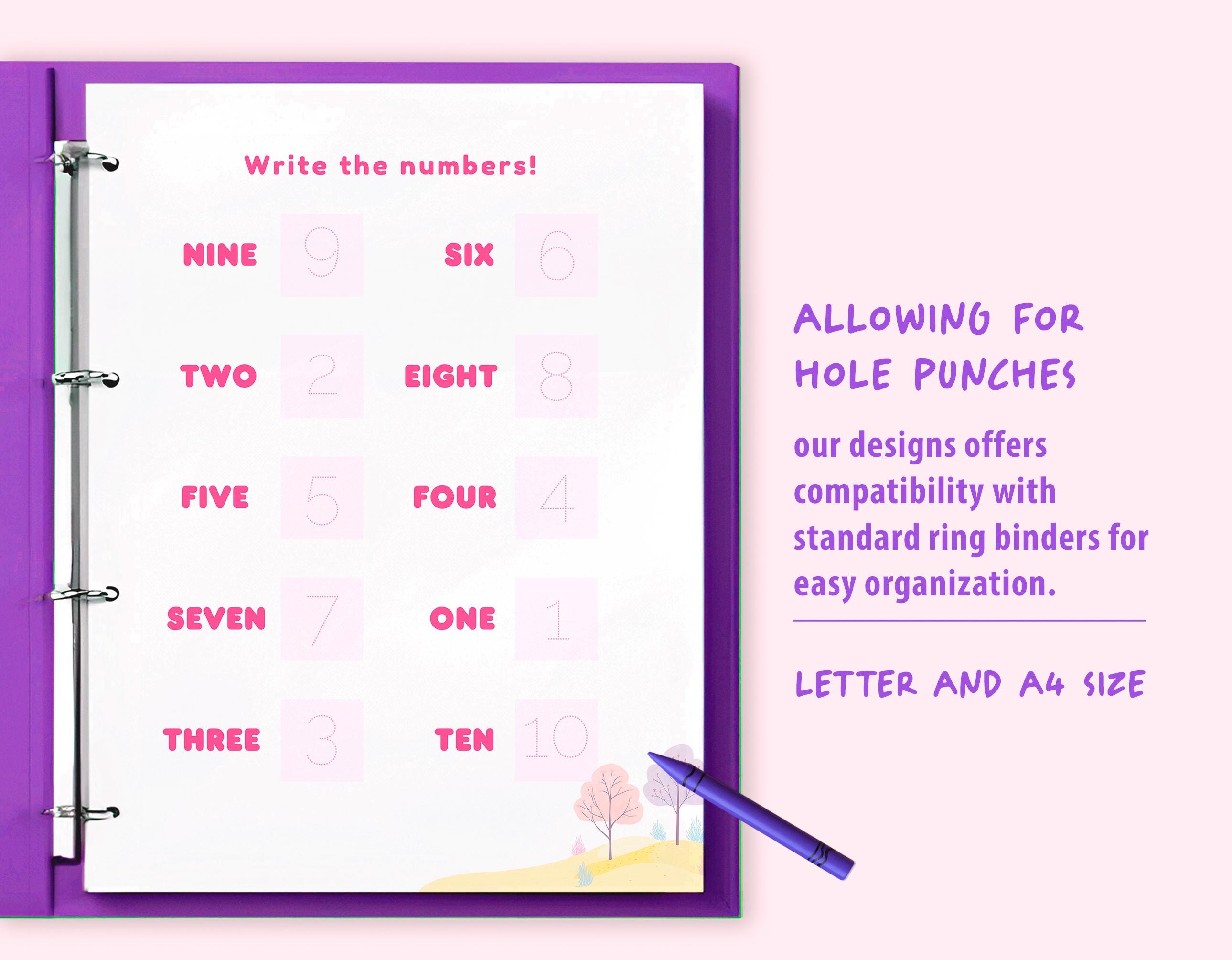 Numbers Busy Book Magical Learning Princess & Unicorn Printable ...