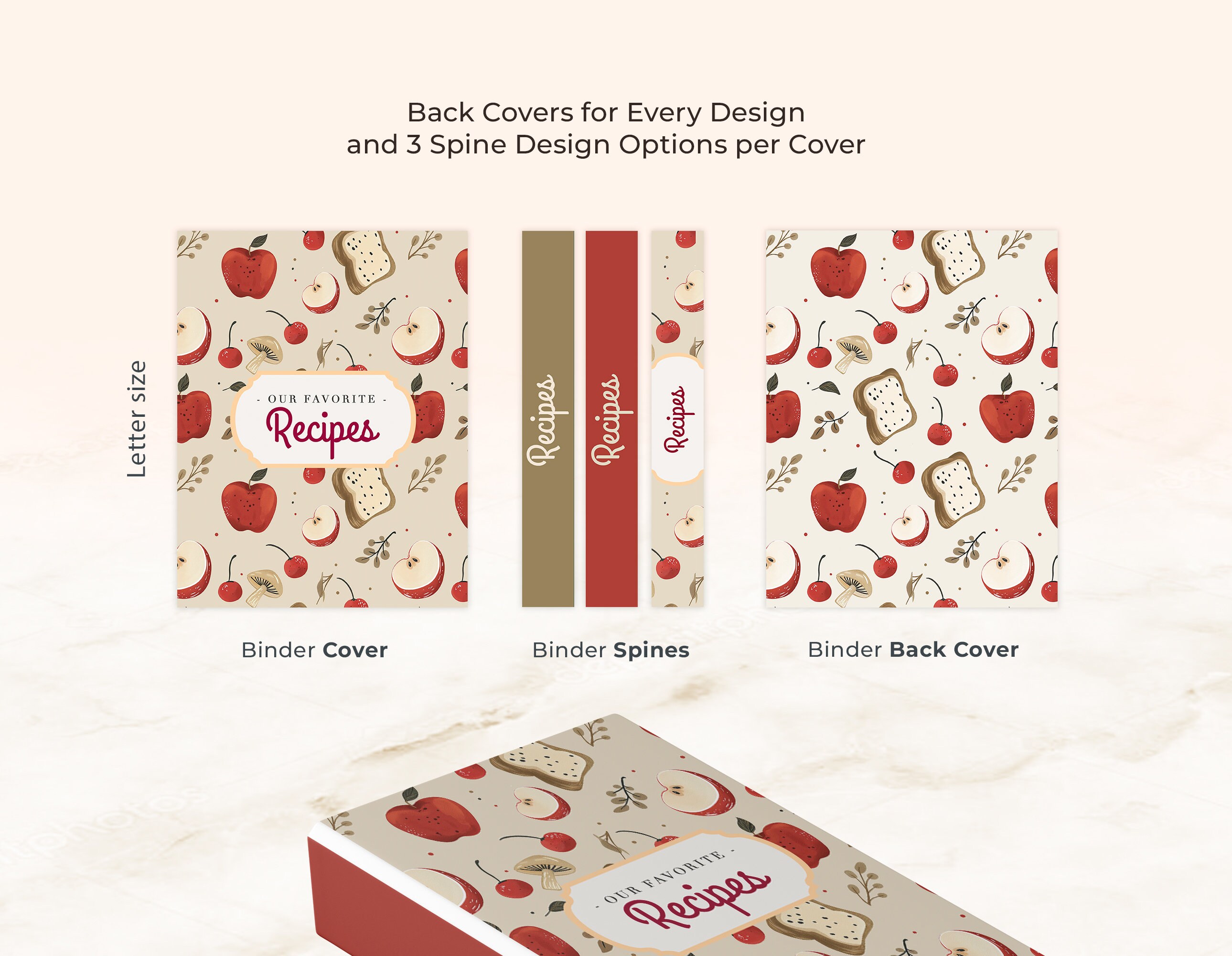 The Ultimate Recipe Binder Cover Bundle - 23 Designs - Recipe Book ...