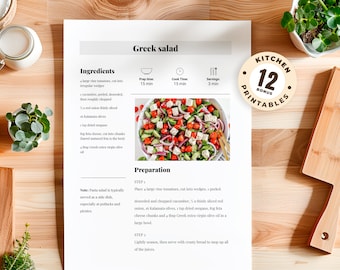 Editable Recipe with MS Word, Google Docs, and Canva Recipe Template, Printable Recipe, Editable Recipe Template, Recipe Template PDF