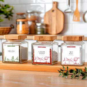 Vintage Spice Labels Canva Template: Customizable Pantry Organization (Digital Download)