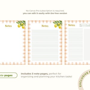 Vintage Farmhouse Editable Recipe Template with Canva | Custom Recipe Book Page, Cottagecore Recipe Template, Cookbook Recipe Template