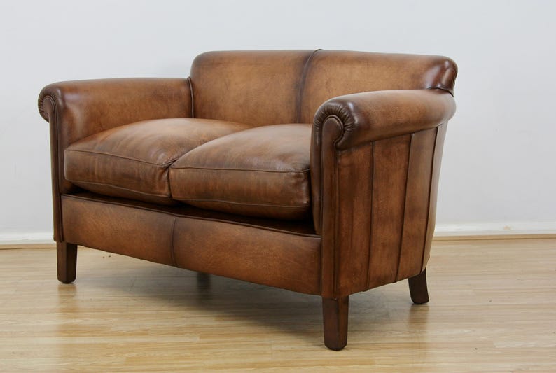 John Lewis Camford Petite Leather Sofa, Buffalo Antique Etsy UK