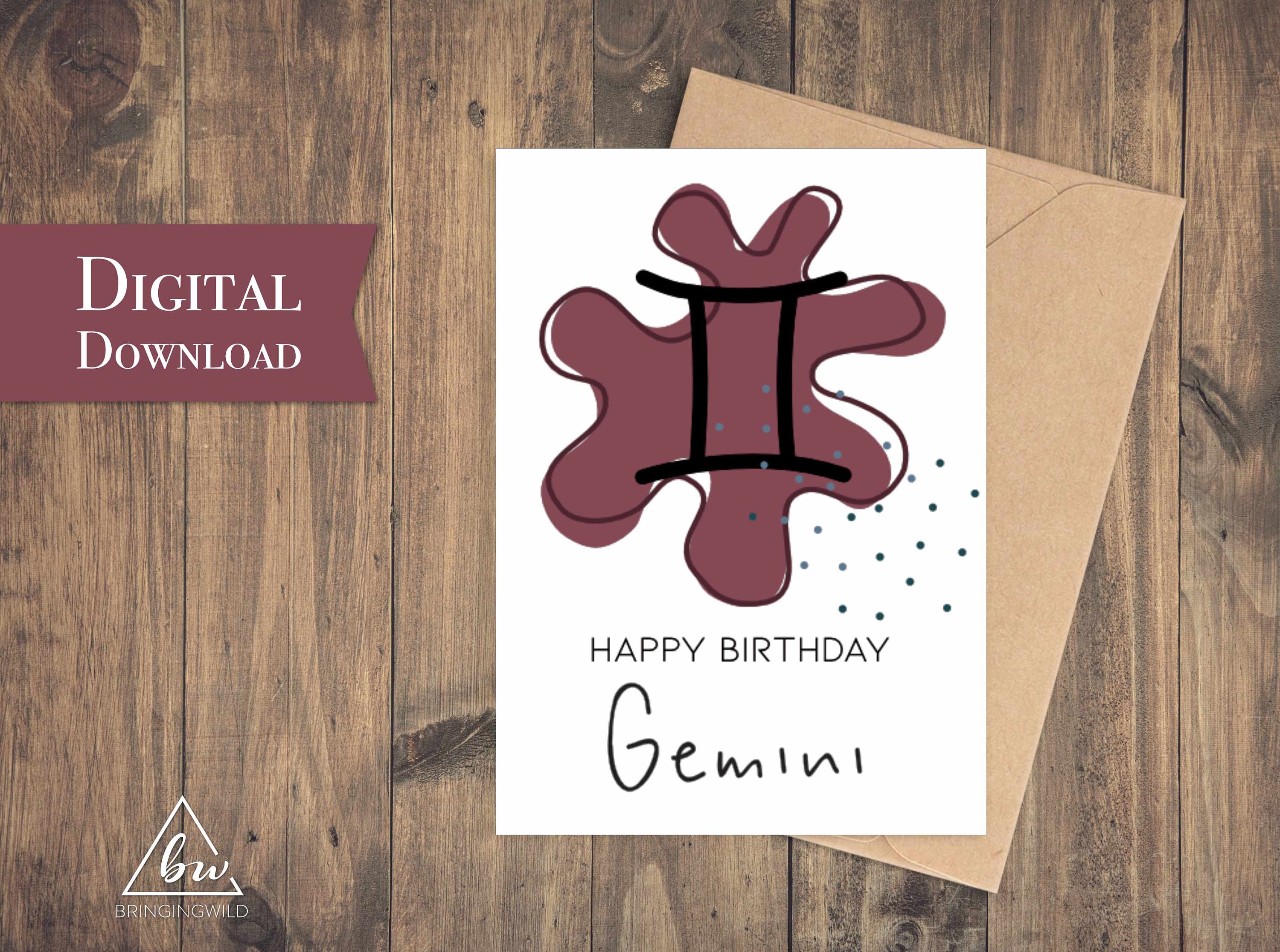 GEMINI サイン入カード gmm Gemini-zodiac-birthday-