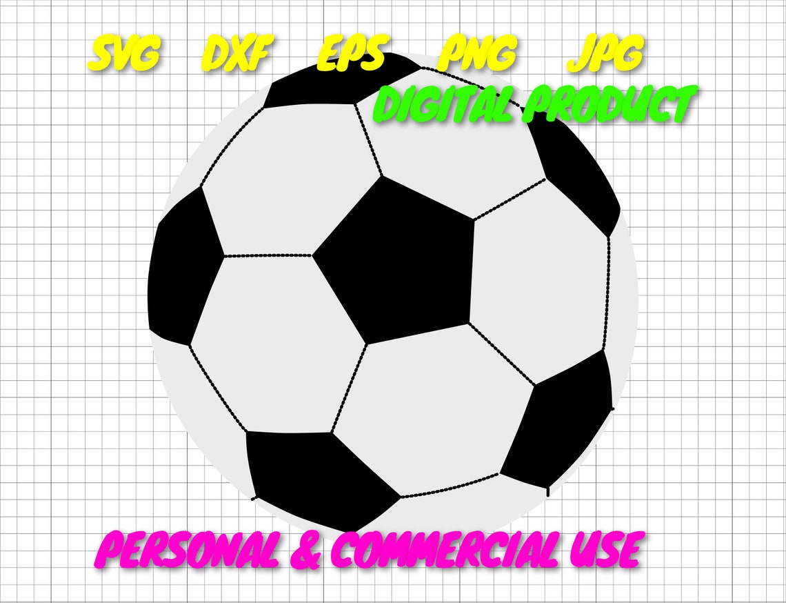 Soccer Ball Cricut Soccer Ball Svg Ball Svg Cut Files SVG Etsy