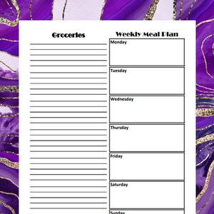 Weekly Meal Plan
