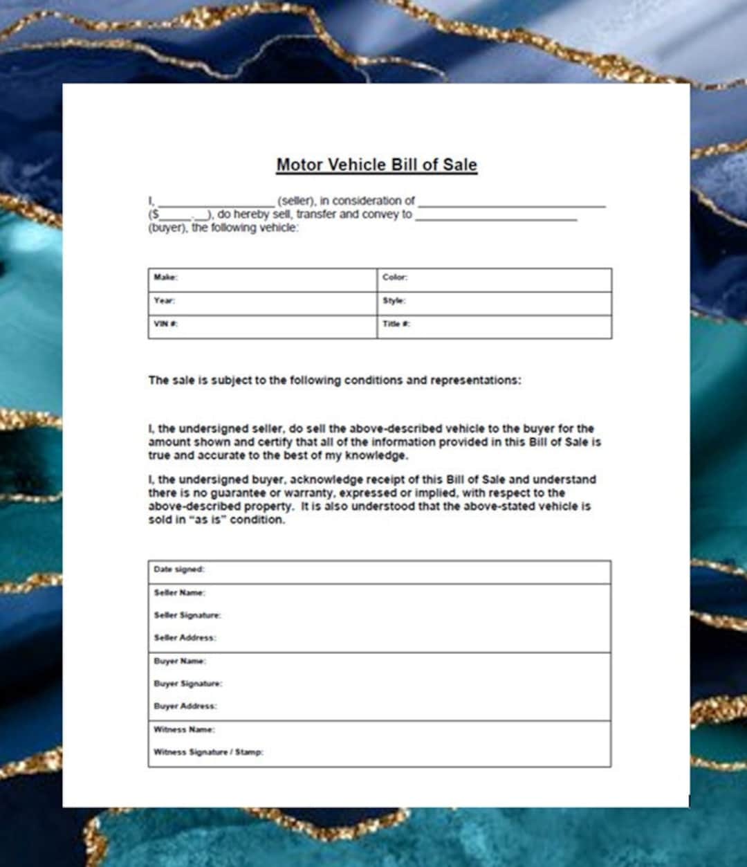motor-vehicle-bill-of-sale-printable-pdf-file-etsy