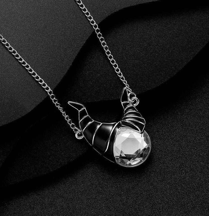 Disney Maleficent Horns Necklace Sleeping Beauty Necklace | Etsy