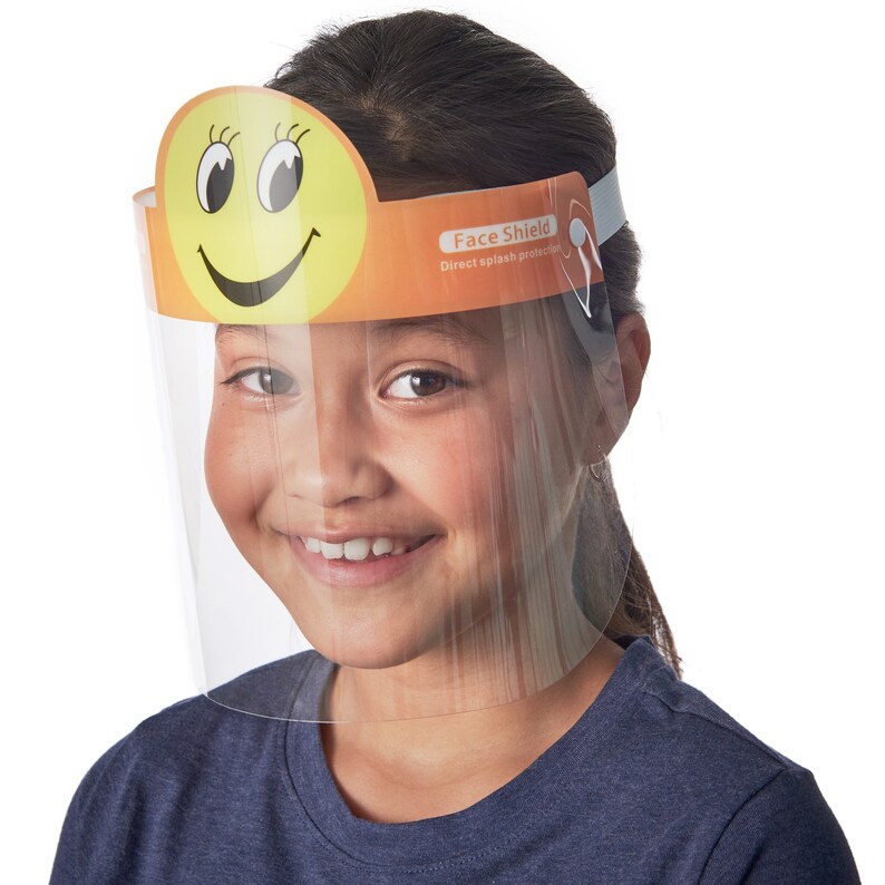 Kids Face Shield 10Pack Cartoon Animals Child Safety Shield Etsy