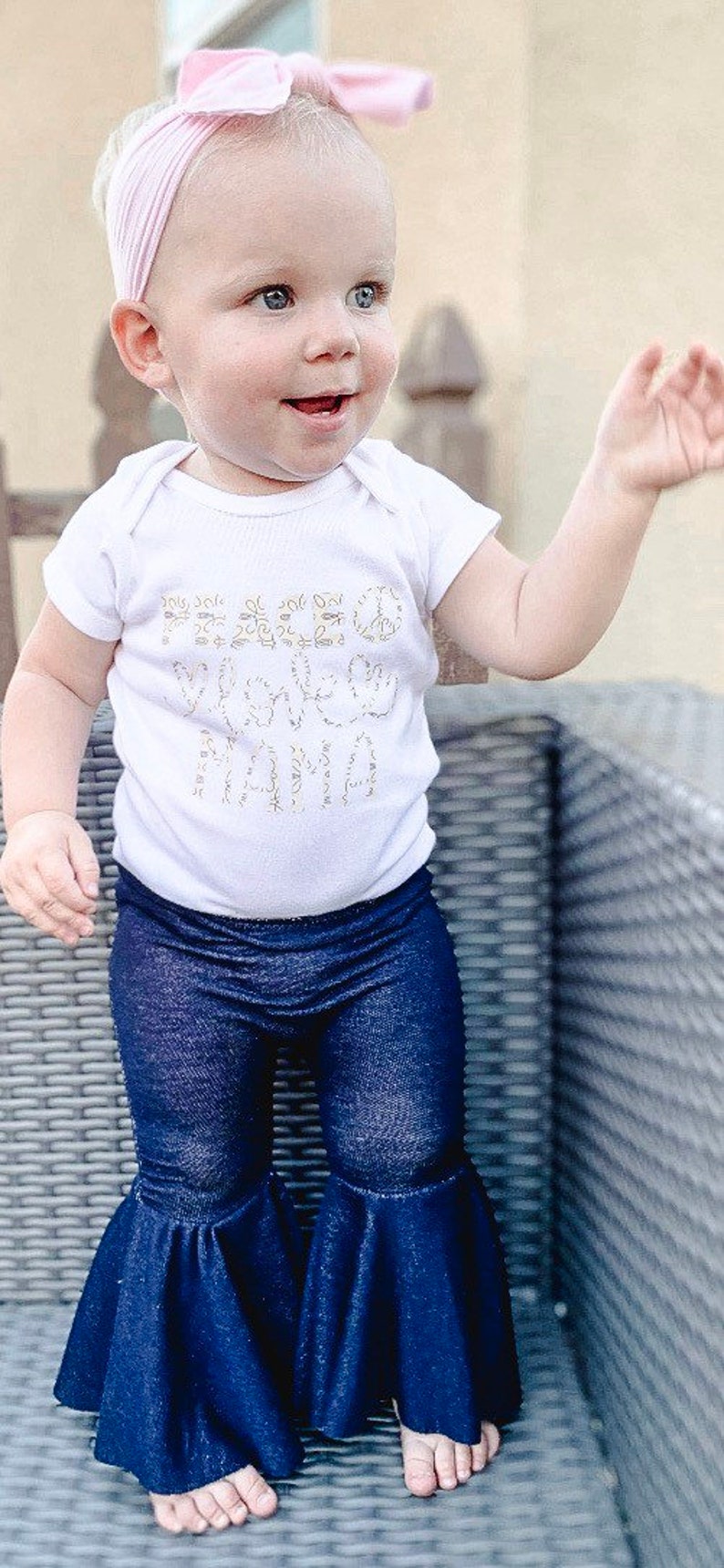 Baby bell bottoms baby bells baby girl clothes toddler bell Etsy