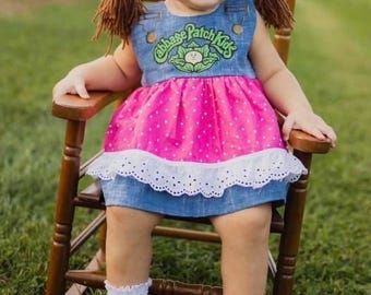 Cabbage Patch costume, cabbage patch outfit , Cabbage Patch top & bloomer set, baby birthday gift ideas, baby  outfit, baby gift.