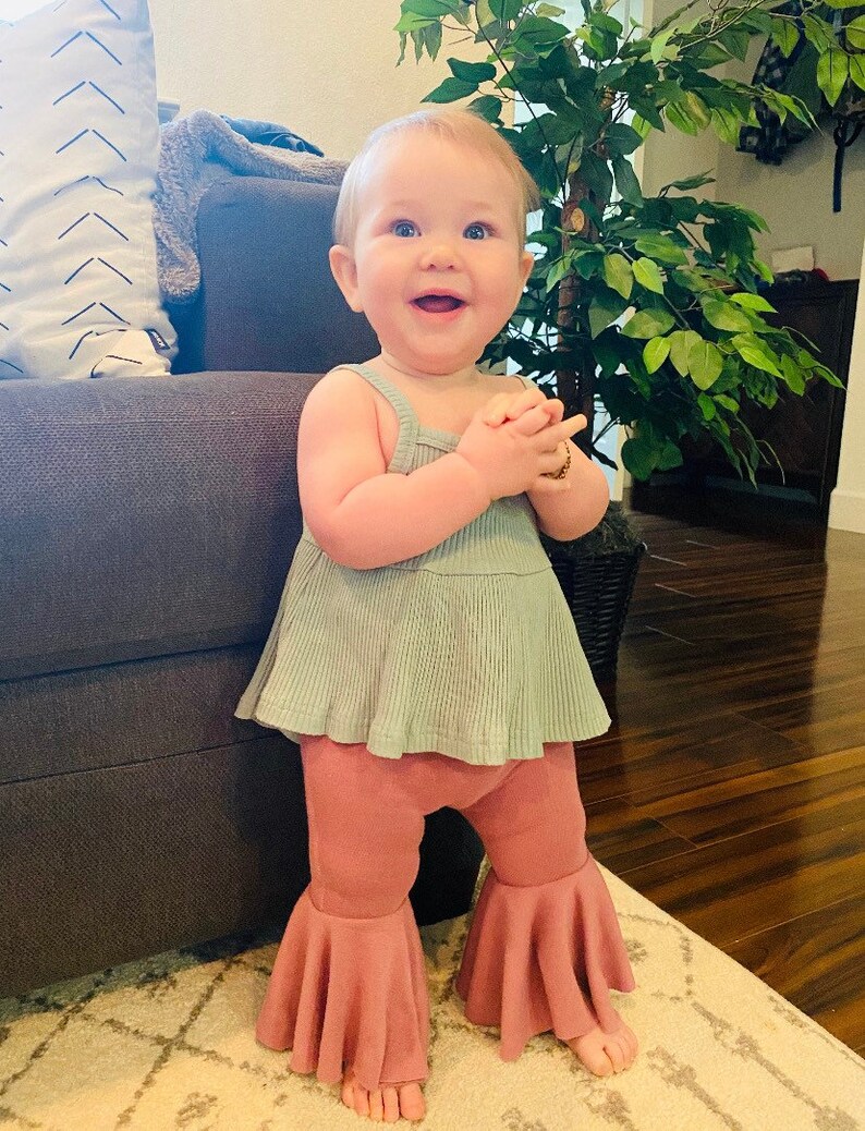 Baby Bell Bottoms Baby Bells Baby Girl Clothes Toddler Bell Etsy