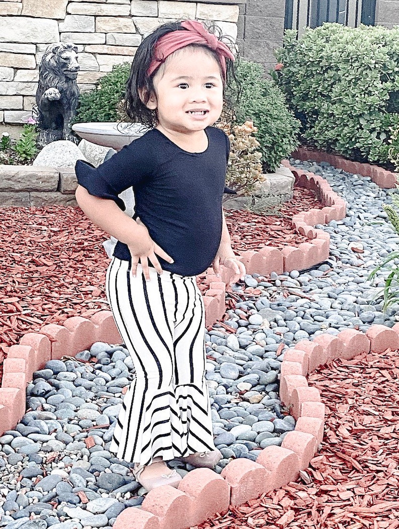 toddler bell bottoms baby bells handmade in extra soft knit available in full or semi full bells baby girl clothes BABY BELL BOTTOMS