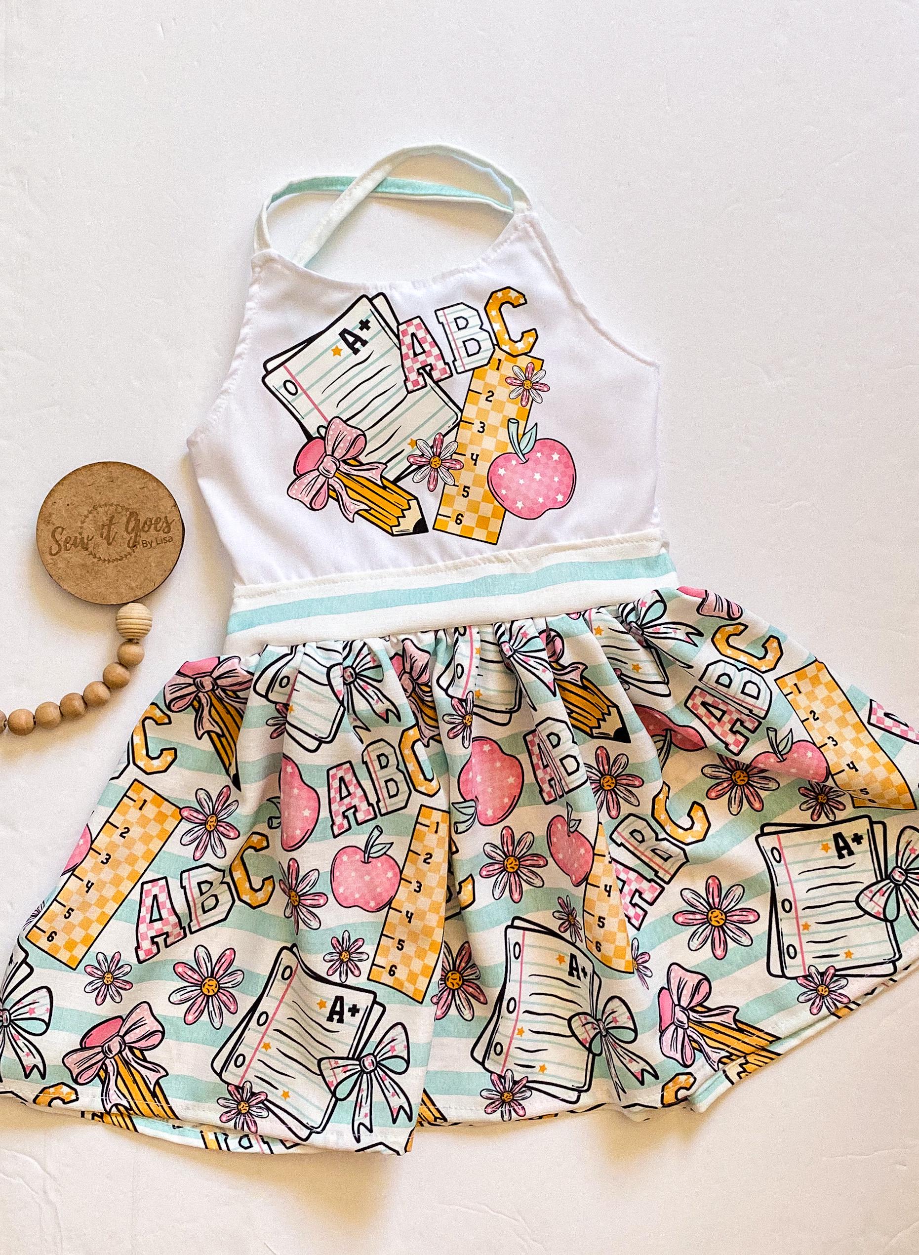 Back to school dress, toddler dress, summer school dress, summer sundress