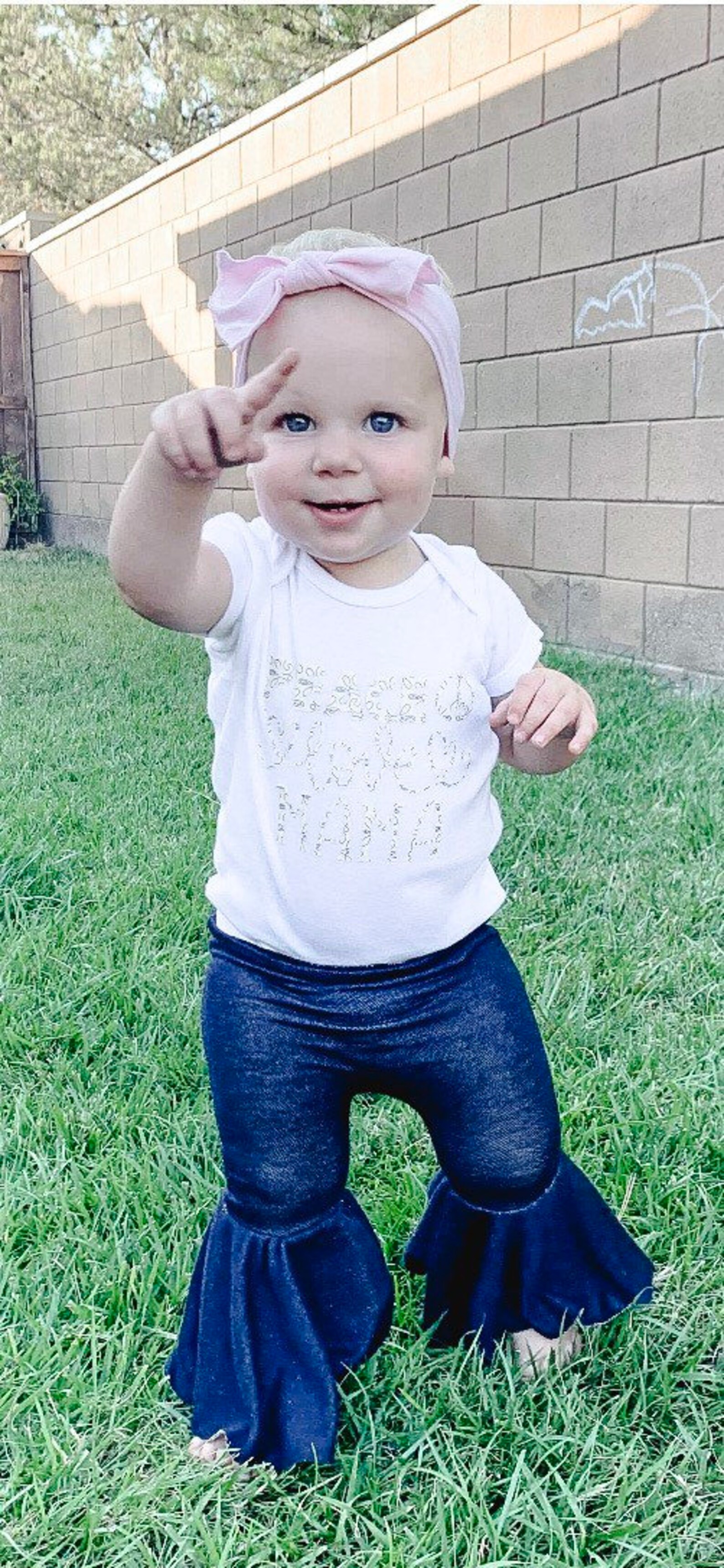 Baby bell bottoms baby bells baby girl clothes toddler bell Etsy