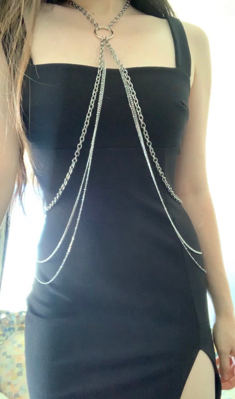3layer body chain/harness Etsy