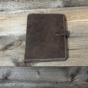 Personalized Leather Notebook Cover Journal Holder 5x8 Legal Pad cover Pad folio Refillable Leather Travel Portfolio On The Go Notepad