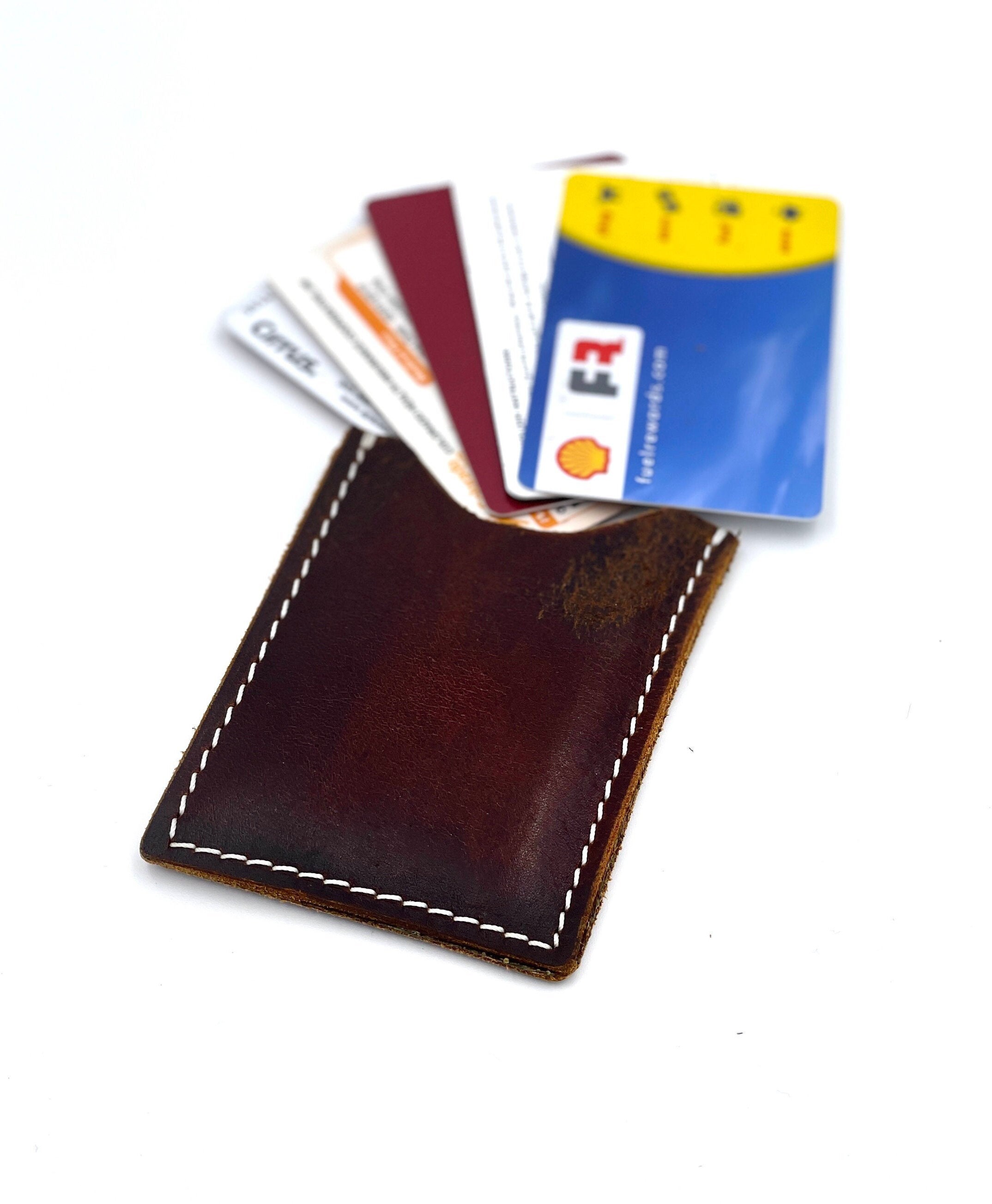 Minimalist Horween Chromexcel Leather Card Sleeve Wallet - Etsy