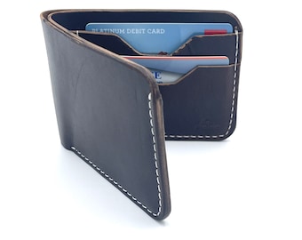 Minimalist Horween Chromexcel Leather Card Sleeve Wallet - Etsy