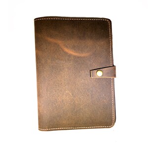 Leather Journal Cover 5x8 Legal Pad Cover Leather Notepad Cover for Mom Notebook Cover for Her Leather Padfolio Holder Leather Portfolio