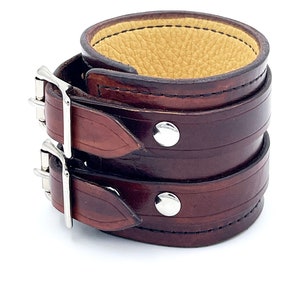 Leather Cuff Bracelet for Men - Stylish Men’s Jewelry - Mens Bracelet Leather Wrist Cuff Unique Mens Leather Bracelet - Mens Jewelry