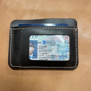 Minimalist leather Wallet Bifold Wallet Slim Leather Wallet Leather Card Holder For Man Wallet Front Pocket Wallet Perfect Gift for Man