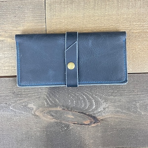 Cartera de cuero elegante para mujer - Monedero con cremallera de cuero - Bolsa para mujer Cartera de cuero Embrague Tarjeta de crédito Cartera de viaje Regalo para mamá